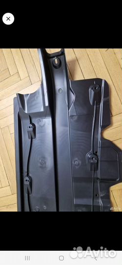 Защита днища левая skoda rapid