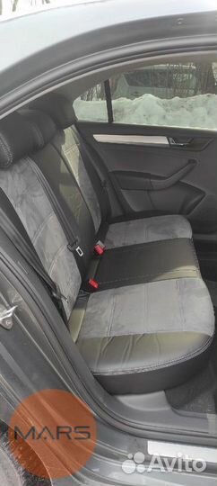 Авточехлы для Шкода Рапид из экокожи