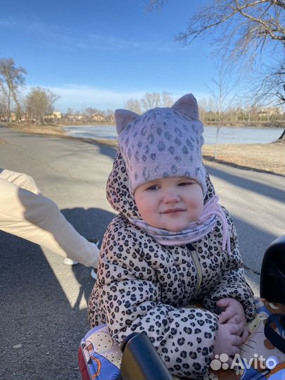 Комплект шапка и снуд для девочки