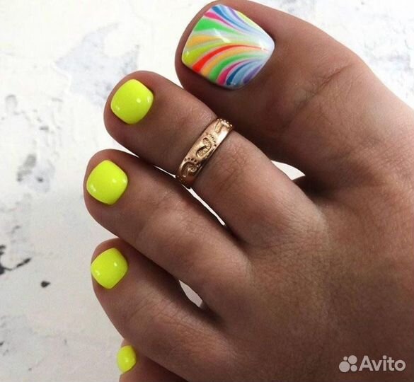 Педикюр, гель лак,японский маникюр, Модели