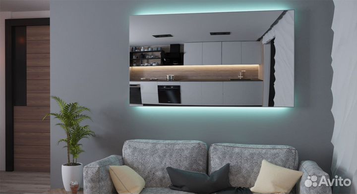 Зеркало в ванную с подсветкой Riviera