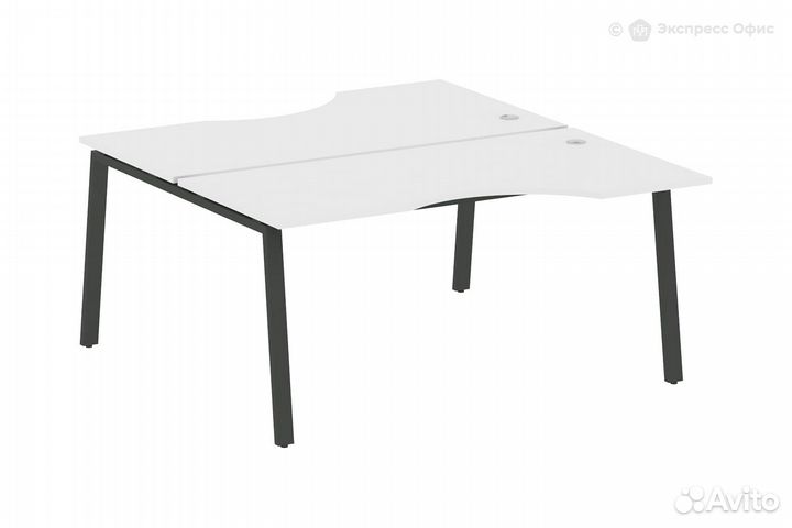 Стол-бенч двойной криволинейный Metal system style