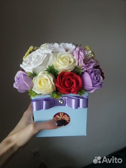 Коробочка цветов/ Розы мыльные