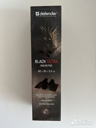 Black ultra mouse pad коврик для мыши