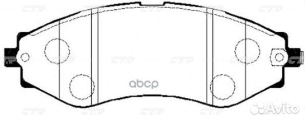 Колодки CTR GK0436 (ckkd-8) 96446742,96495227