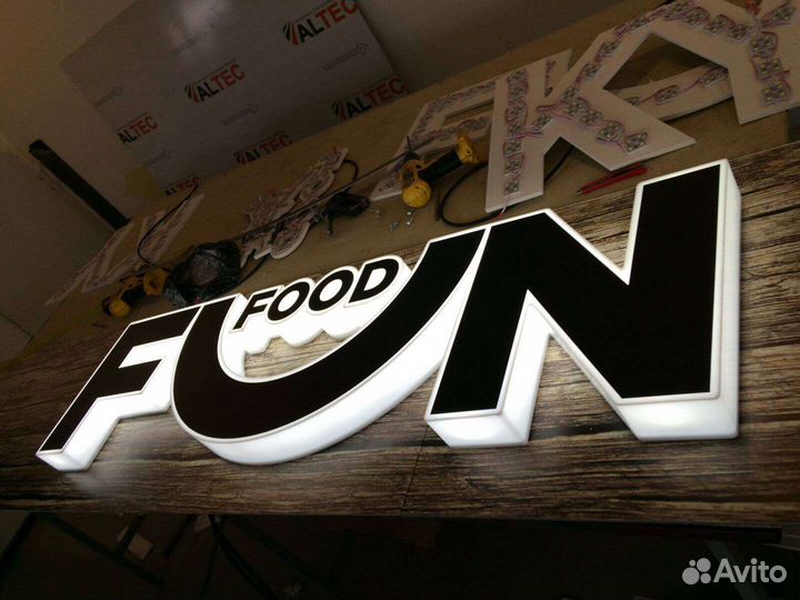 Объемные буквы световые буквы