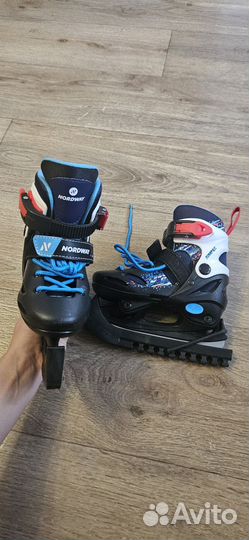 Коньки детские раздвижные