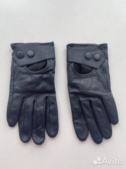 Перчатки женские кожаные