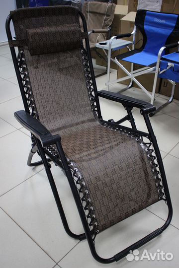 Кресло - шезлонг складное на шнуровке