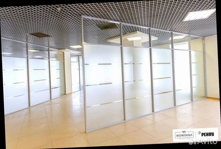 Раздвижные стеклянные перегородки