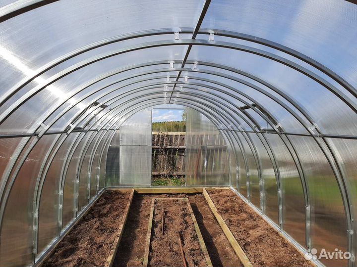 Теплица двойная дуга