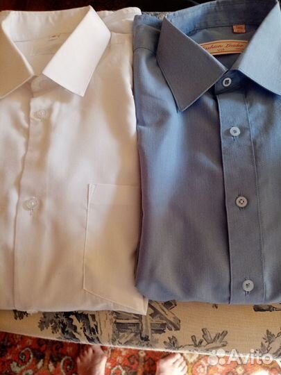 Две рубашки мальчику 10 - 12 лет