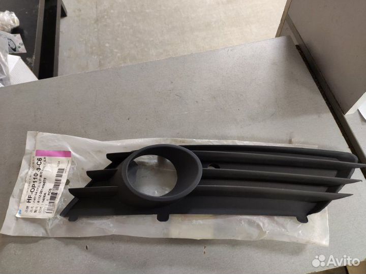 Решетка бампера передняя левая Astra H