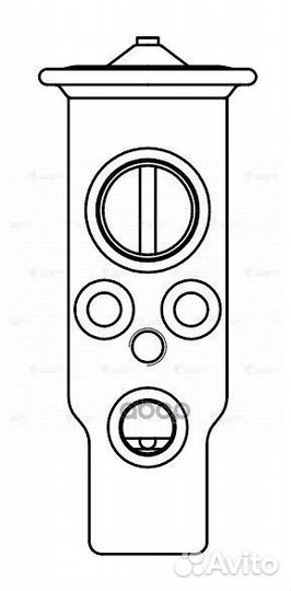 Клапан расш. кондиционера (трв) для а/м Mitsubishi