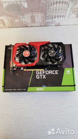 Видеокарта Colorful GeForce GTX 1650 4 гб