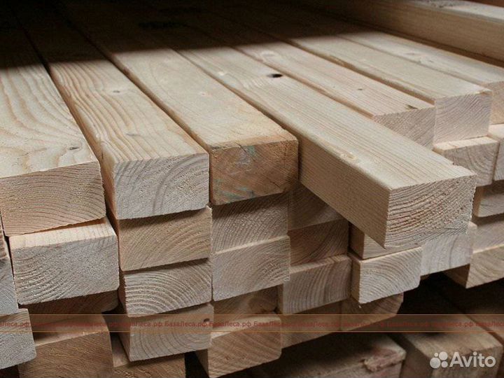 Брусок строганный из натуральный сосны