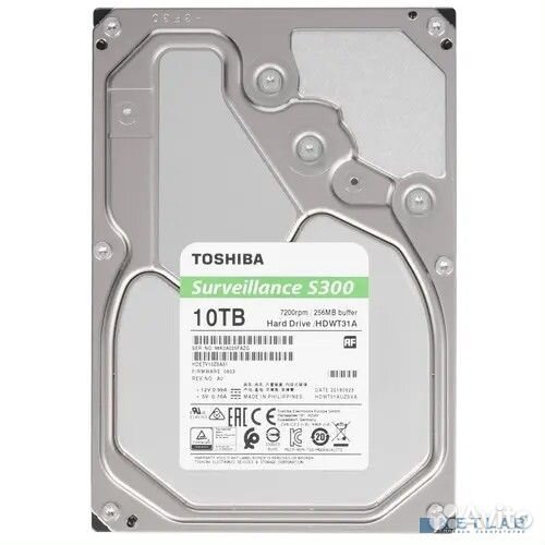 10TB Toshiba Surveillance S300 (hdwt31auzsva) SATA