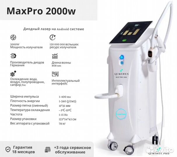 Диодный лазер Люминес. MaxPro 2000W