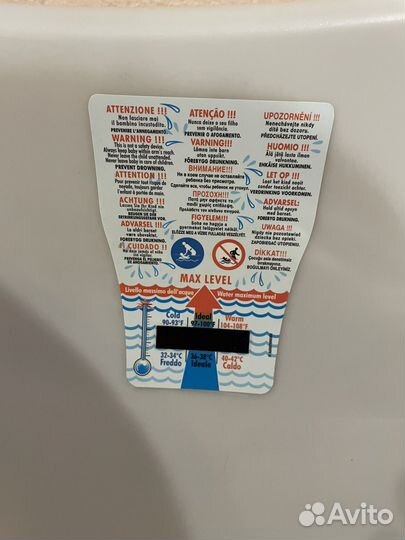 Ванночка для купания с термометром