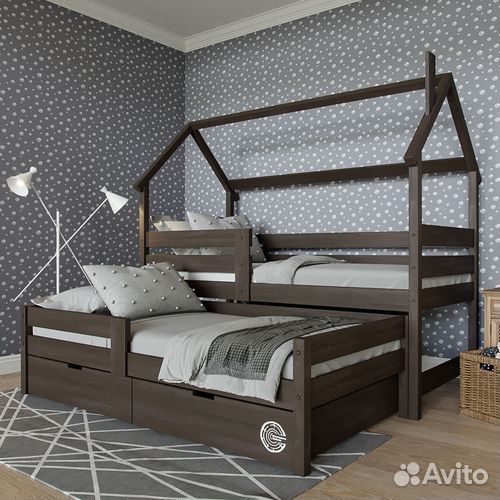 Детская кровать из массива березыдля 2-х детей