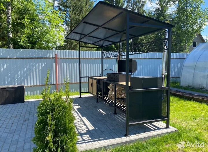 Мангал в стиле лофт