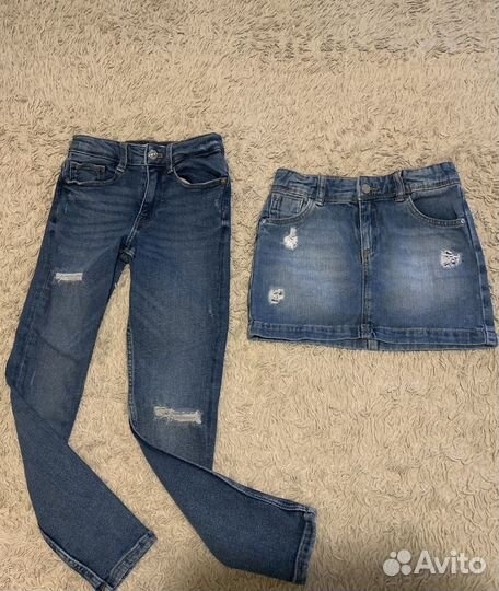 Вещи пакетом для девочки 122-128