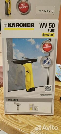 Аккумуляторный стеклоочиститель Karcher wv 50 plus