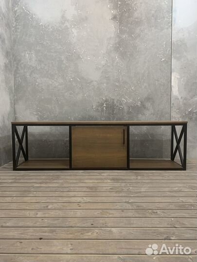 Тумбочка под телевизор в стиле лофт