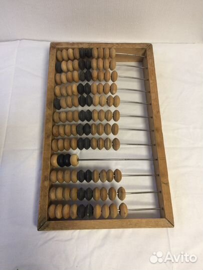 Деревянные счёты винтаж большие бухгалтерские