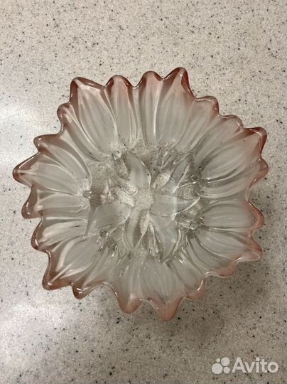 Ваза, салатник цветное стекло