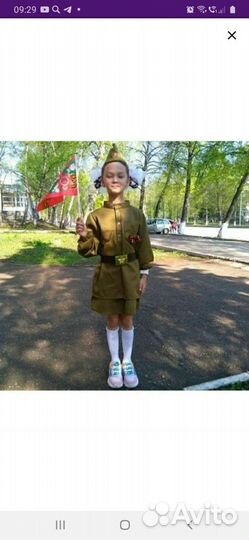 Костюм военная форма для девочки (аренда)