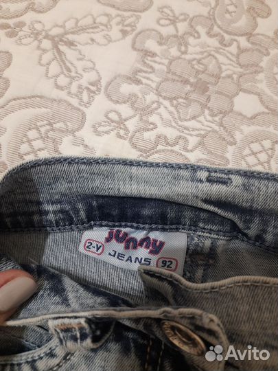 Джинсы для девочки 92