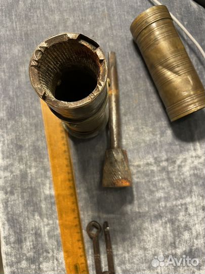 Кофемолка старинная латунь до 1917 г