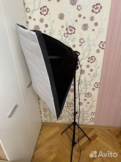 Аренда софтбокс постоянный свет 50х70 с лампами