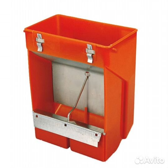 Кормушка для кроликов 2 секции пластик без крышки