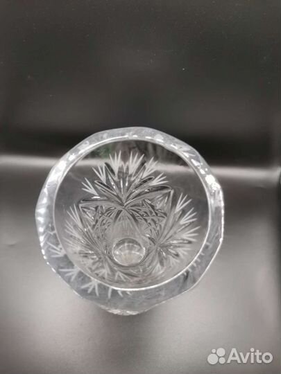 Ваза для цветов Хрусталь 25 см СССР (Ч)