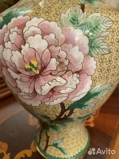 Ваза китай cloissone клуазон