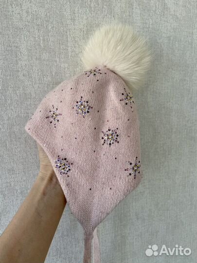 Шапка зимняя для девочки 44 46
