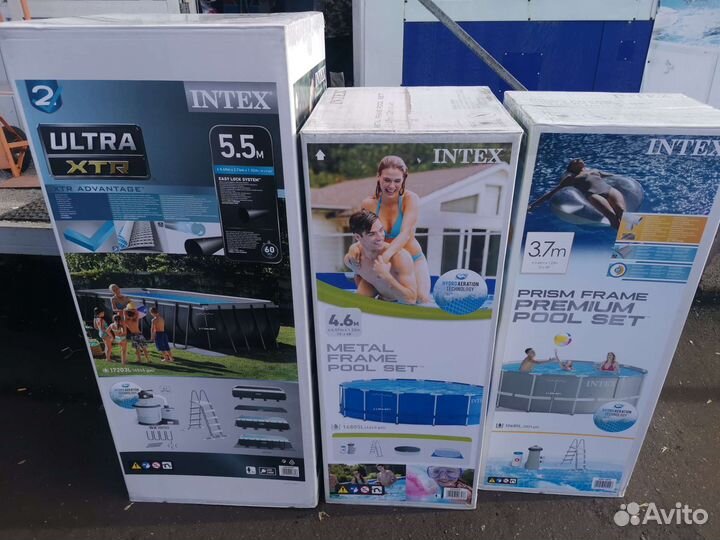 Каркасный бассейн intex BestWay магазин склад