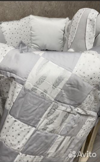 Набор бортиков-подушечек minky moon