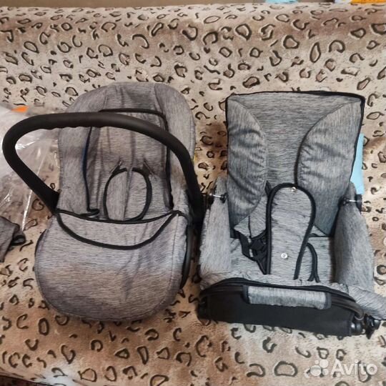 Коляска 3 в 1 Берта Индиго