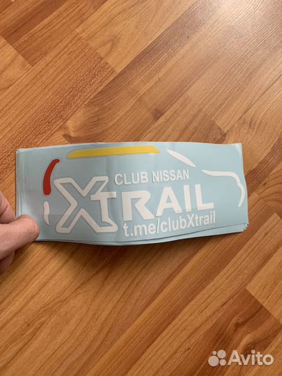 Наклейки x-trail club / клубная наклейка x-trail
