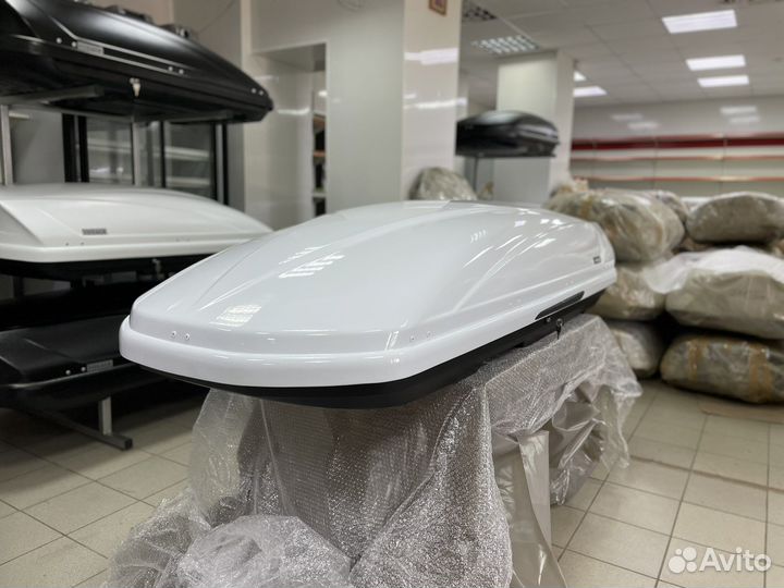 Автобокс Voyage 670л 235см цвет Белый глянец