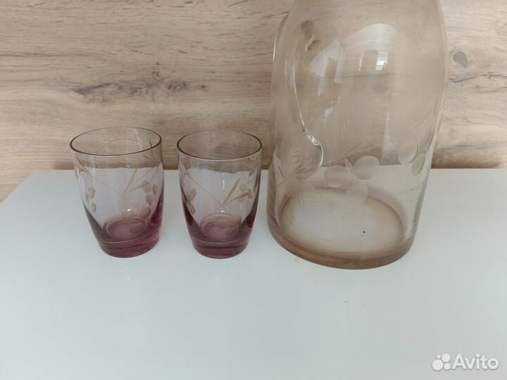 Кувшин СССР с рюмками