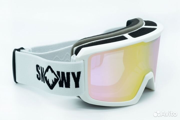 Маска snowy D2 white light pink coat pink S2