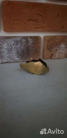 Зажим для бумаги денег визиток латунь