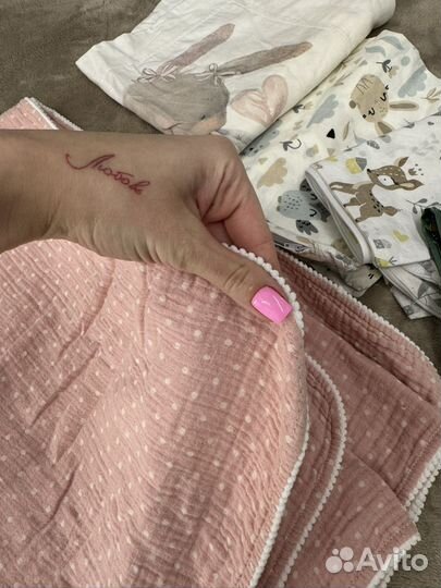 Набор детского постельного, плед + 4 наволочки