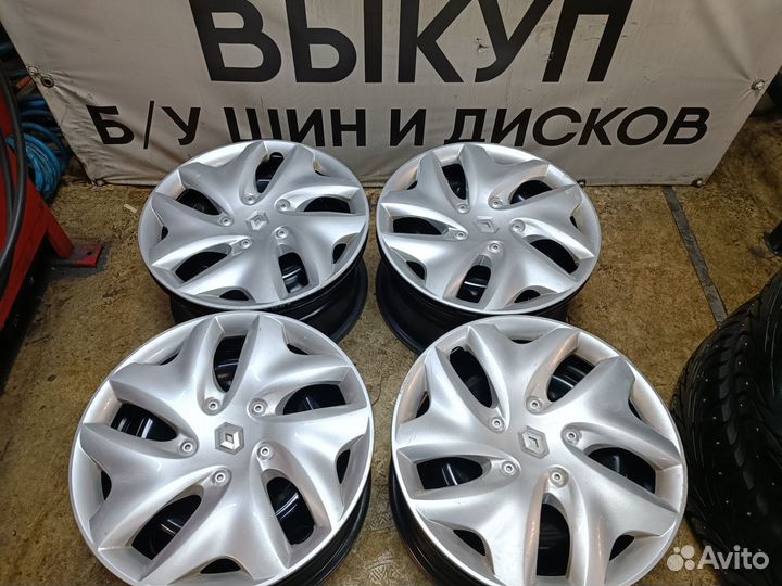 Диски Renault с колпаками r15 5*114,3 d66, 1