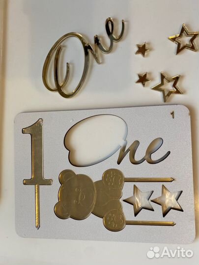 Топпер на торт на годик one
