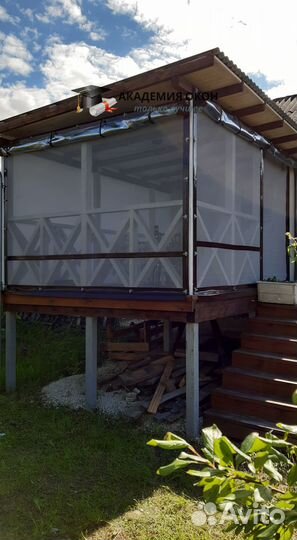 Гибкие мягкие окна для беседки